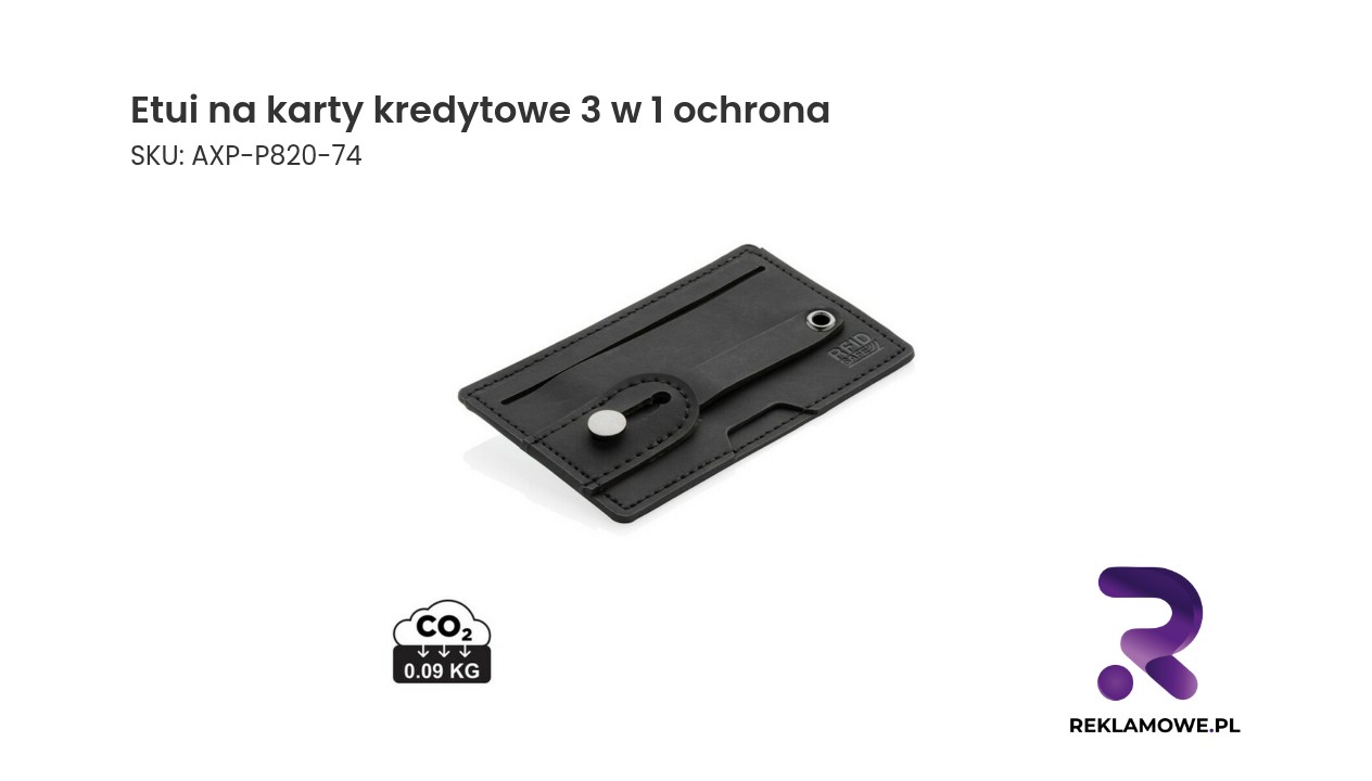 Etui na karty kredytowe 3 w 1 z funkcją ochrony