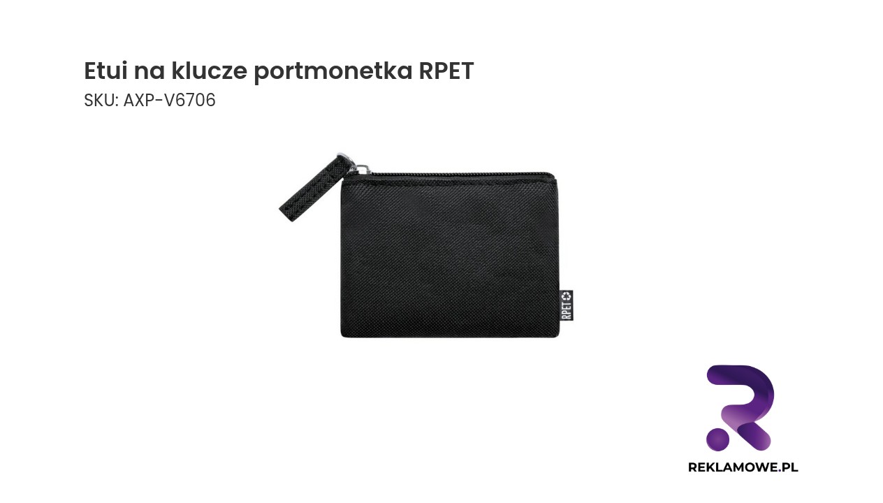 Praktyczne etui na klucze i monety z ekologicznego RPET