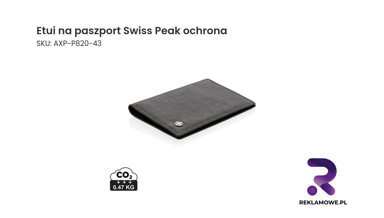 Etui na paszport Swiss Peak, ochrona RFID Etui na paszport Swiss Peak z ochroną RFID