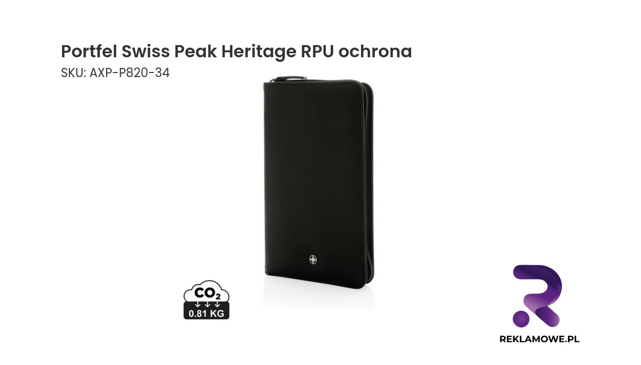 Luksusowy portfel Swiss Peak Heritage z ochroną RPU