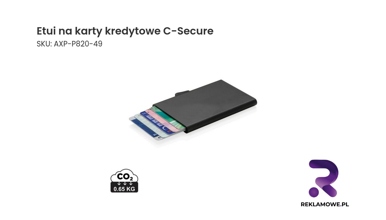 Etui na karty kredytowe C-Secure, ochrona RFID Etui na karty kredytowe C-Secure ochrona