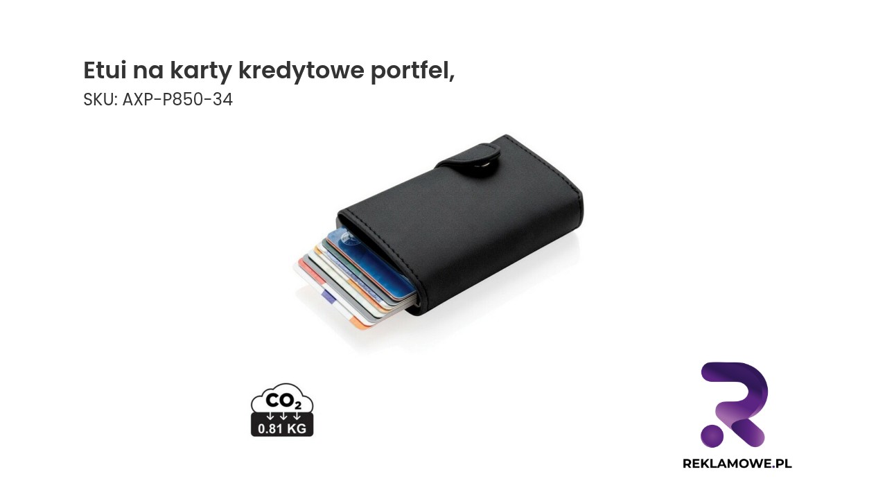 Etui na karty kredytowe i portfel z ochroną RFID