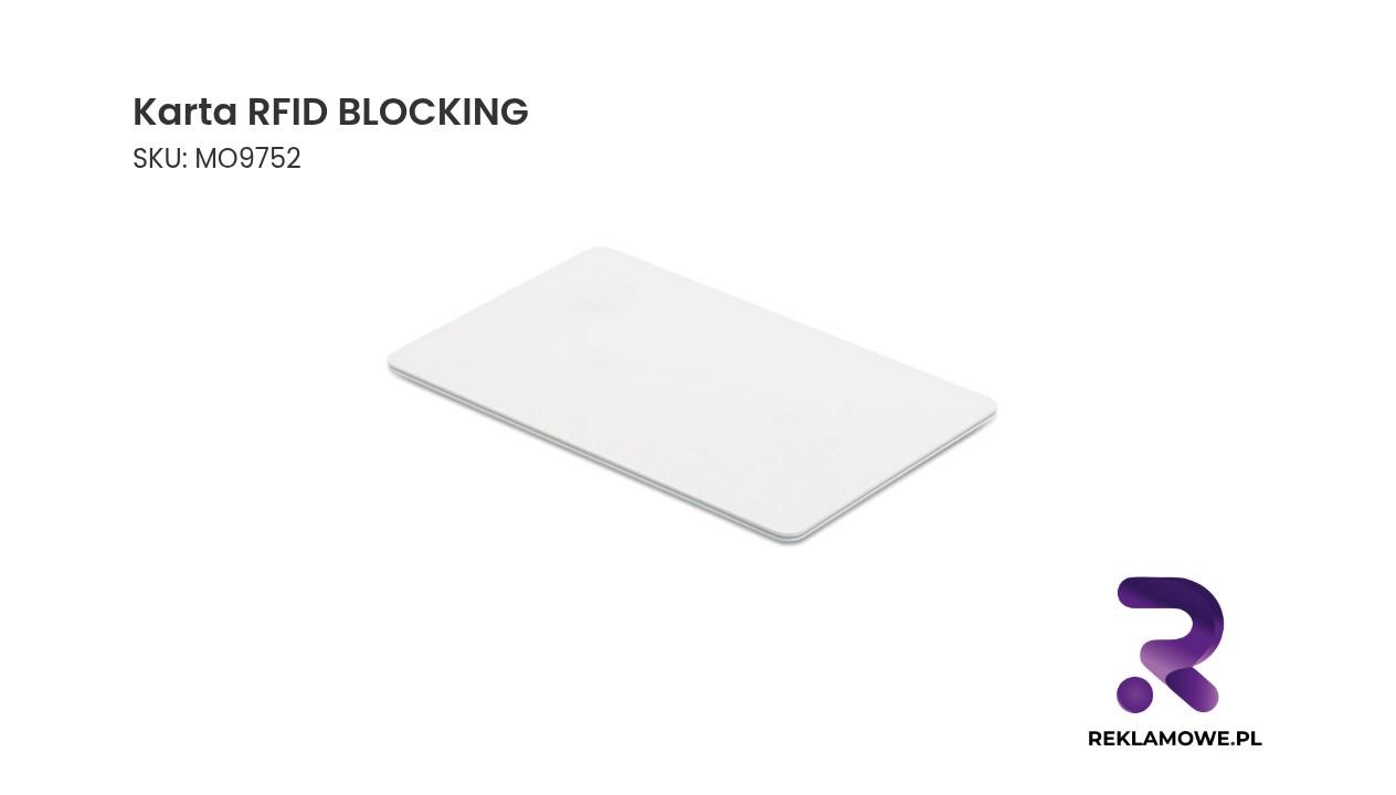 Karta RFID BLOCKING chroniąca karty płatnicze przed skanowaniem