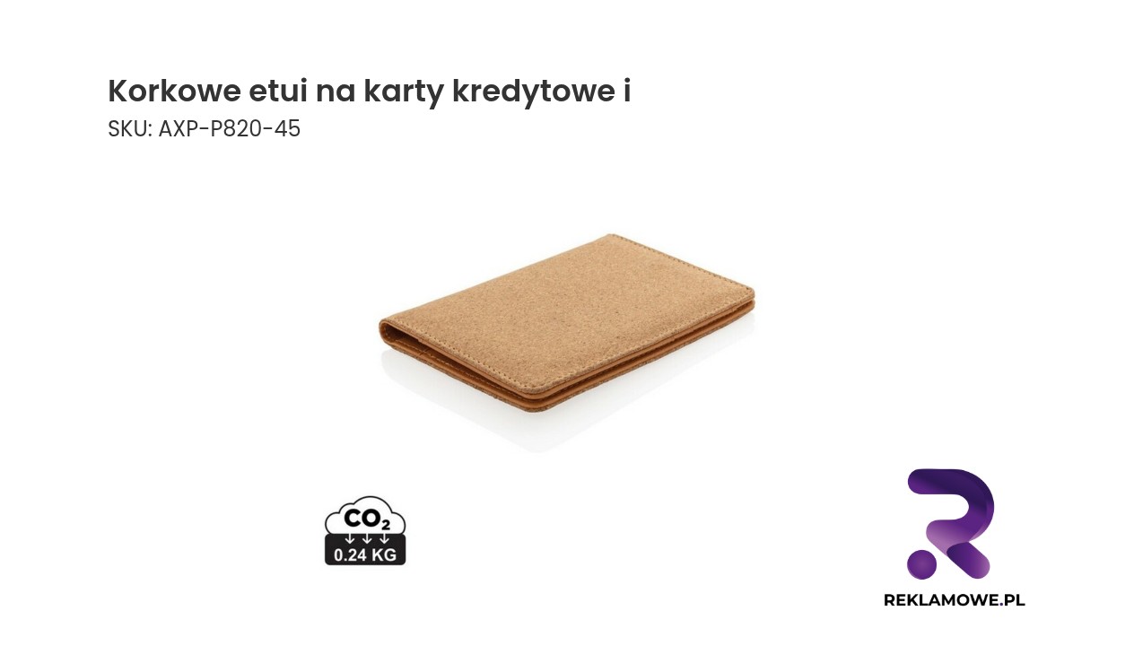 Ekologiczne korkowe etui na karty kredytowe