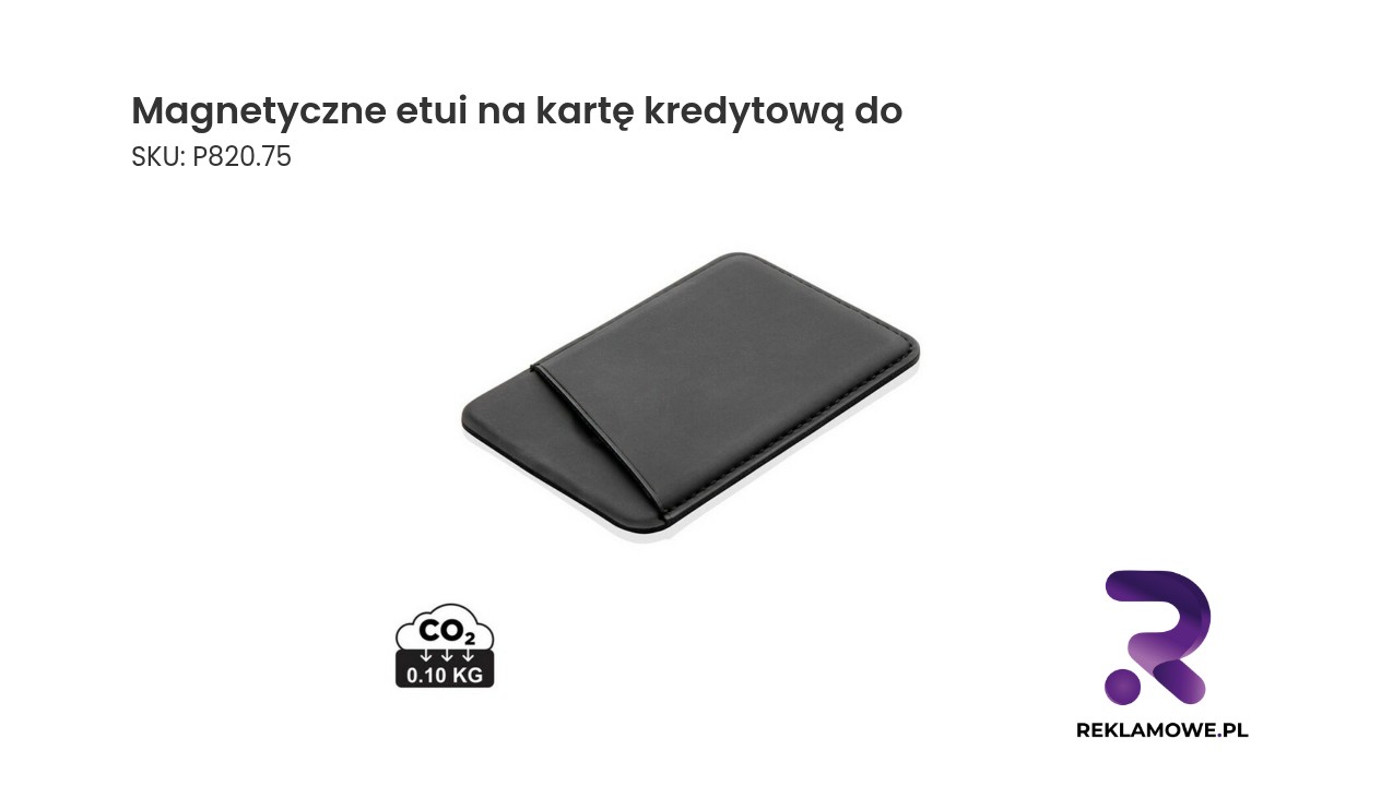Magnetyczne etui na kartę kredytową