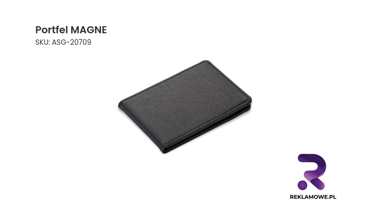 Elegancki portfel MAGNE w kolorze czarnym