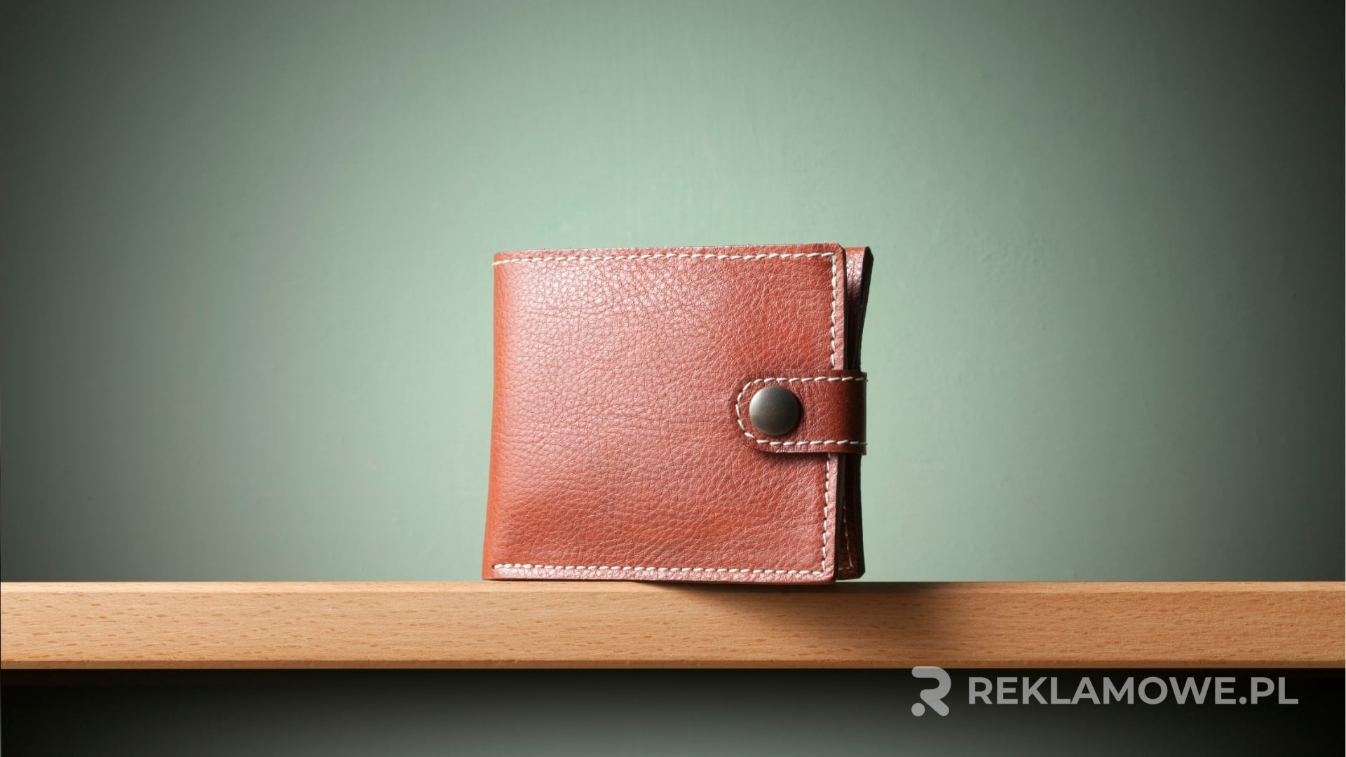 Portfele reklamowe wykorzystywane na stoisku targowym