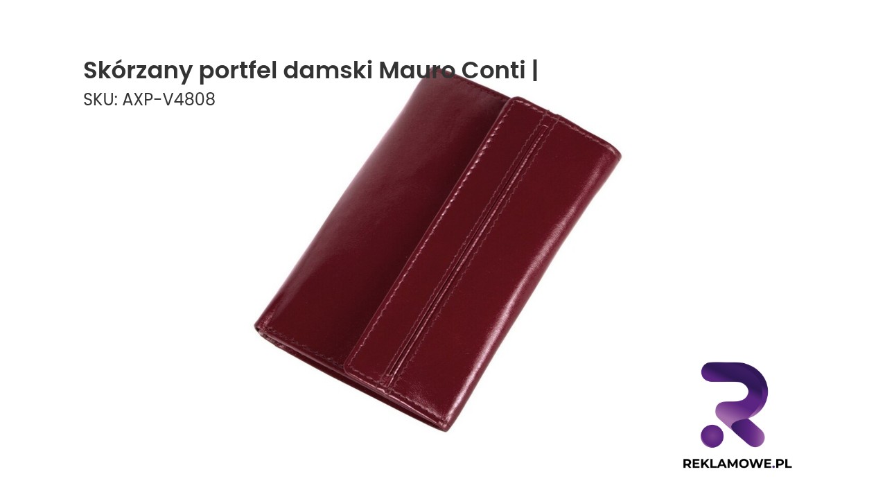 Elegancki skórzany portfel damski Mauro Conti
